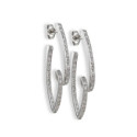 PENDIENTES ORO BLANCO Y DIAMANTES