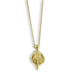 CHAIN WITH YELLOW GOLD BEAR PENDANT