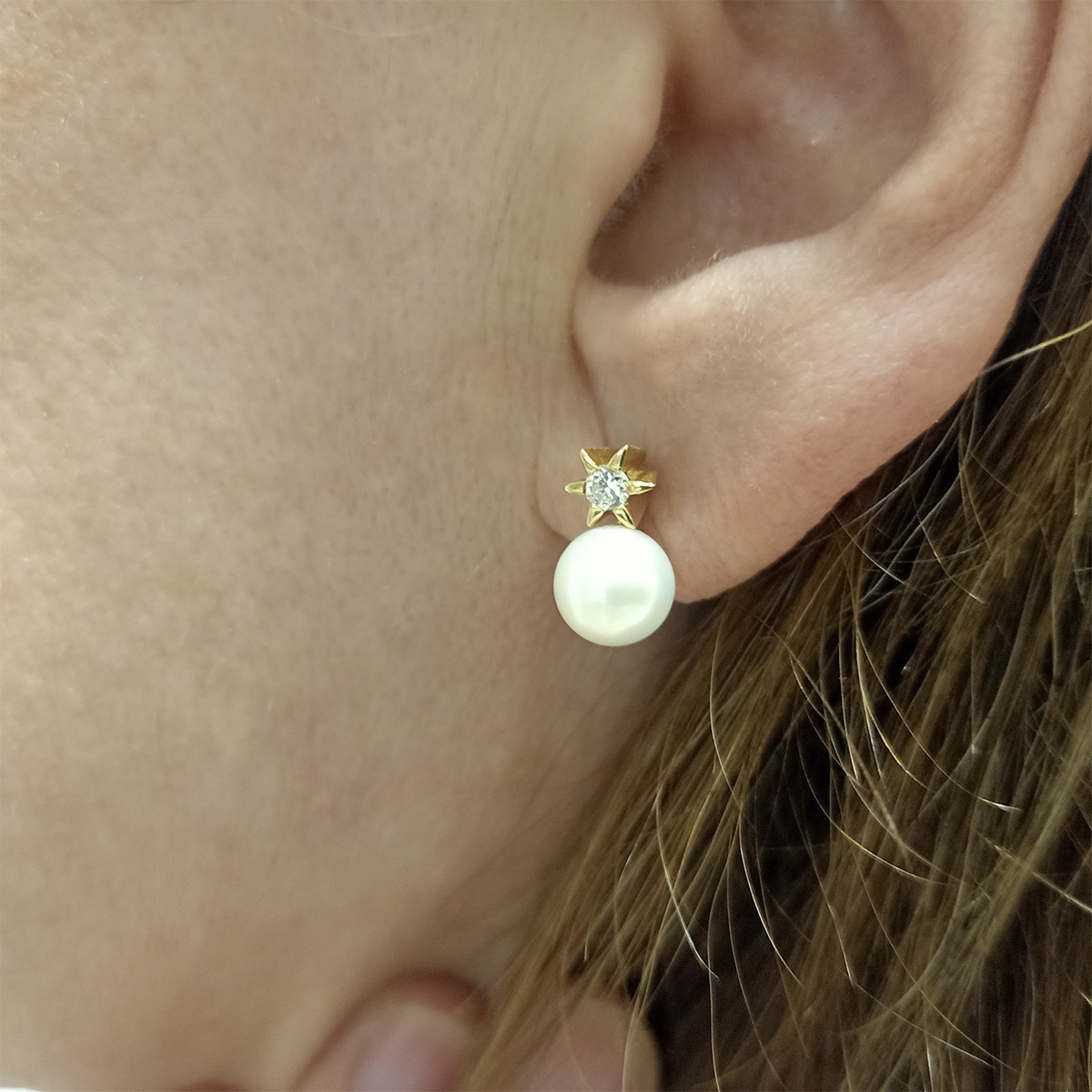 PENDIENTES TU Y YO ORO AMARILLO
