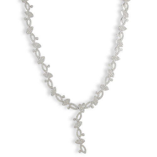 WHITE GOLD NECKLACE WITH DIAMONDS 2 CARATS