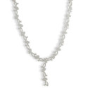 COLLAR ORO BLANCO CON DIAMANTES 2 KILATES