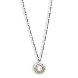 CADENA CON COLGANTE PLATA Y ORO DE 18 KILATES