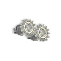 PENDIENTES FLOR PLATA Y ORO
