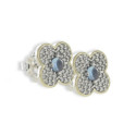 PENDIENTES TRÉBOL PLATA Y ORO