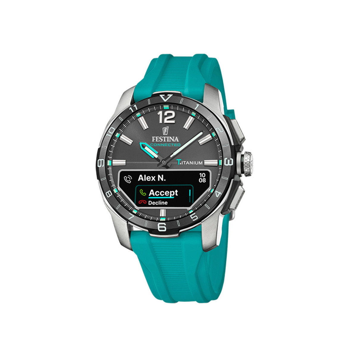 FESTINA CONNECTED D CAUCHO TURQUESA