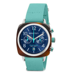 BRISTON CHRONO DATE NYLON TURQUESA