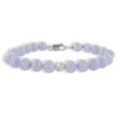 PULSERA AGATAS Y PLATA