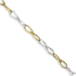 PULSERA 2 OROS MATE Y BRILLO