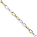 PULSERA 2 OROS MATE Y BRILLO