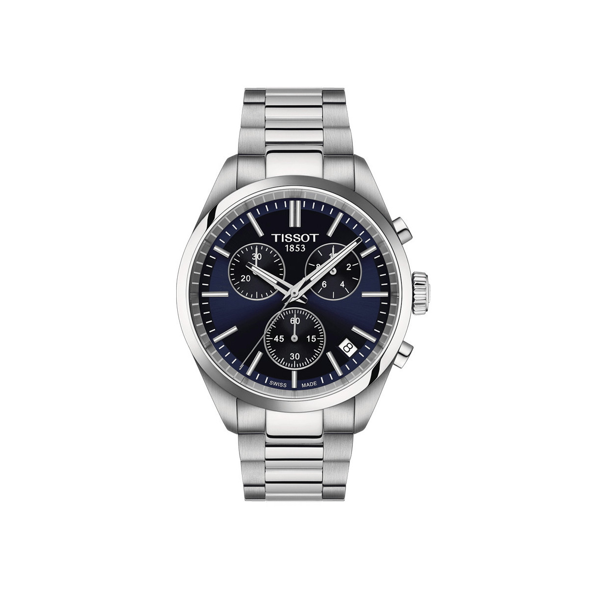 Tissot Watch 40 Mm Blue dial Zapata Jewelers