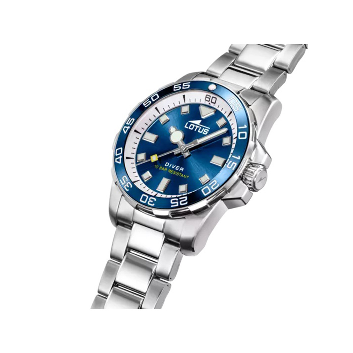LOTUS 36 MM ESFERA Y BISEL AZUL
