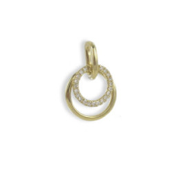 COLGANTE ORO AMARILLO 21 DIAMANTES