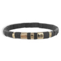 PULSERA BRONCE PIEZAS ORO ROSA