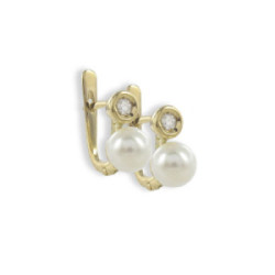 ARRACADES TU I JO OR GROC PERLES 6,5 MM