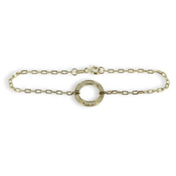 PULSERA ORO ARO DIAMANTES