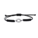 PULSERA MACRAME ORO DIAMANTES Y RUBIS