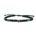 MACRAMÉ AND GOLD BRACELET