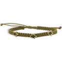 PULSERA MACRAMÉ Y ORO