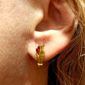PENDIENTES MANOS DIAMANTES Y RUBI