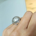 ANILLO AQUA ORO BLANCO