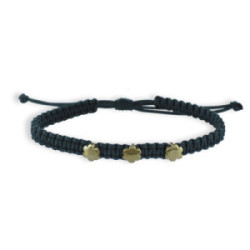 PULSERA MACRAMÉ Y ORO