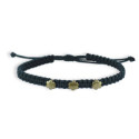 PULSERA MACRAMÉ Y ORO