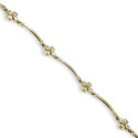 PULSERA 4 FLORES ORO AMARILLO
