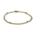 PULSERA ORO CON 4 RUBÍES