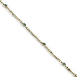 PULSERA ORO CON ESMERALDAS
