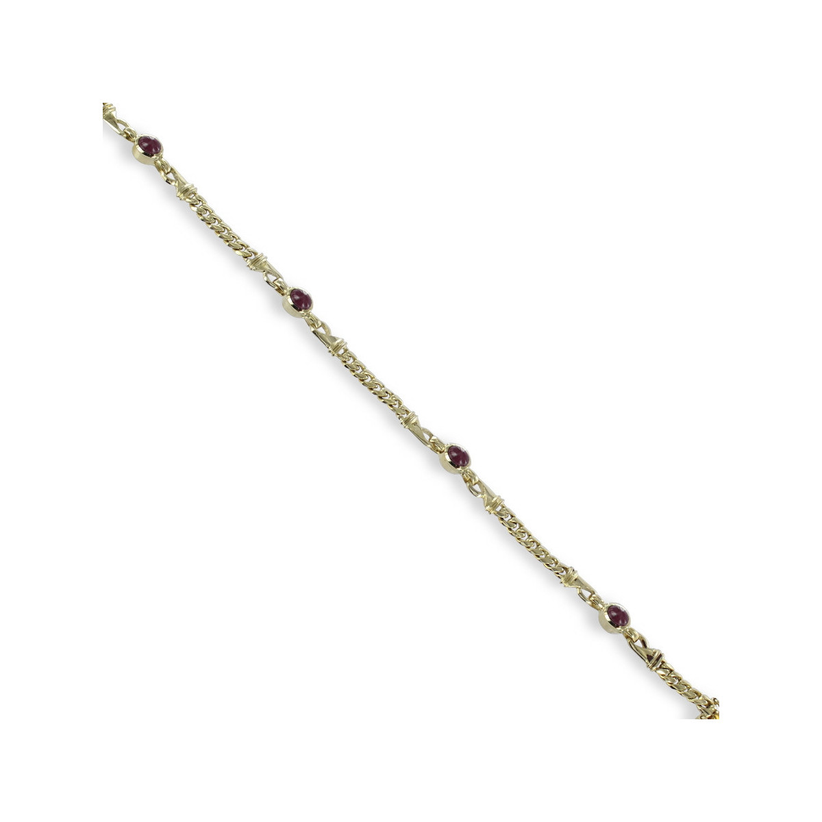 PULSERA ORO CON RUBÍES