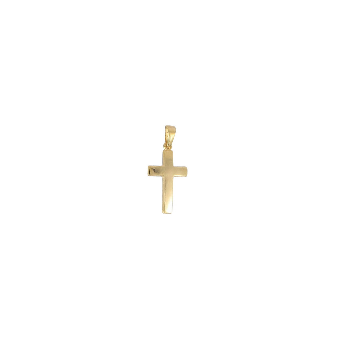 CRUZ ORO AMARILLO ABOMBADA 21 X 12 MM
