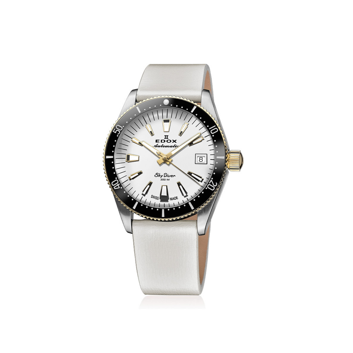 EDOX SKYDIVER 38 MM BLANCO EDICION ESPECIAL