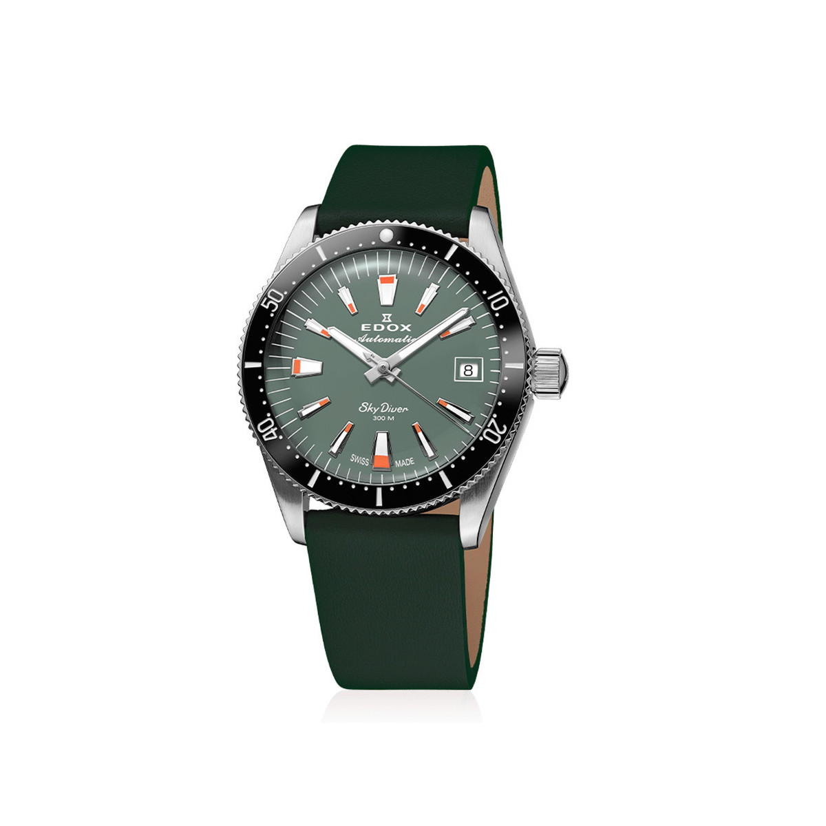 EDOX SKYDIVER 38 MM VERDE EDICION ESPECIAL
