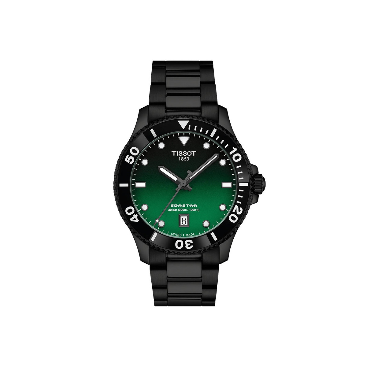 TISSOT SEASTAR 1000 PVD NEGRE