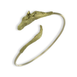 PULSERA RÍGIDA ORO CABEZA CABALLO