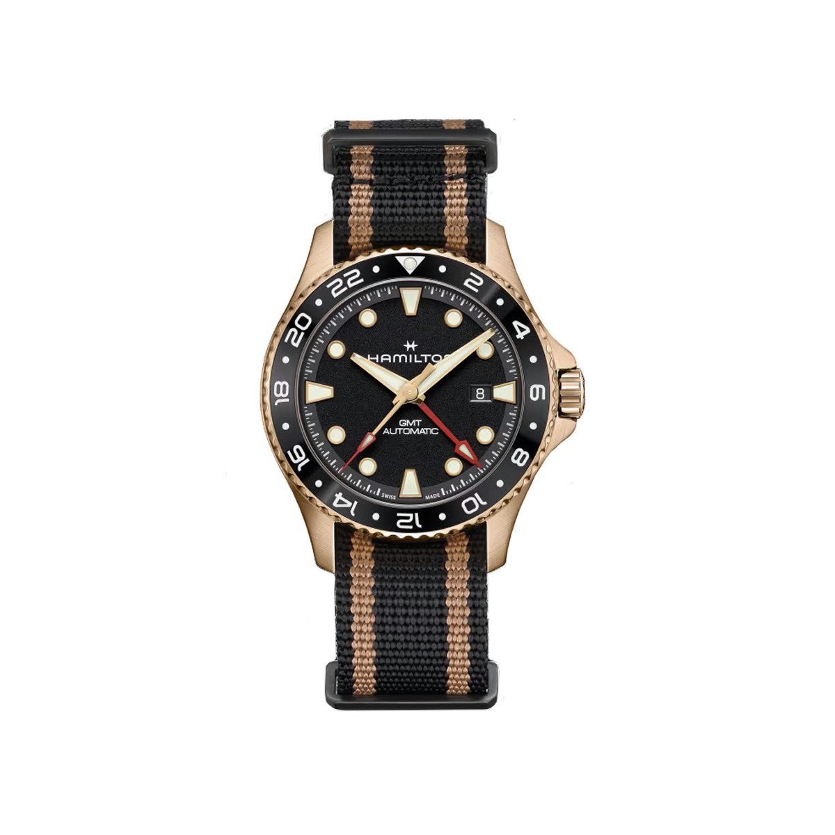 HAMILTON KHAKI NAVY SCUBA GMT BRONCE