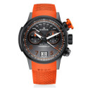 EDOX CHRONORALLY CAUCHO NARANJA 45 MM
