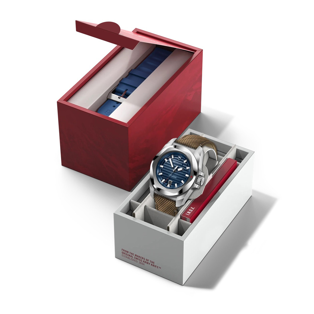 VICTORINOX INOX AUTOMÁTICO CON 2 CORREAS
