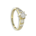 ANILLO ORO CON DIAMANTES BAGUETTES
