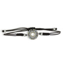 PULSERA MACRAMÉ ARO CON PIEDRAS NATURALES