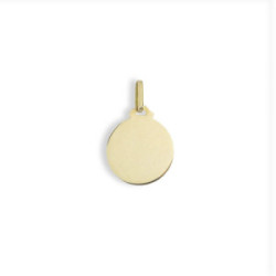 COLGANTE PLACA REDONDA 14 MM