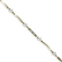 BRAÇALET OR I PERLES