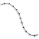 PULSERA ORO DIAMANTES Y ZAFIROS