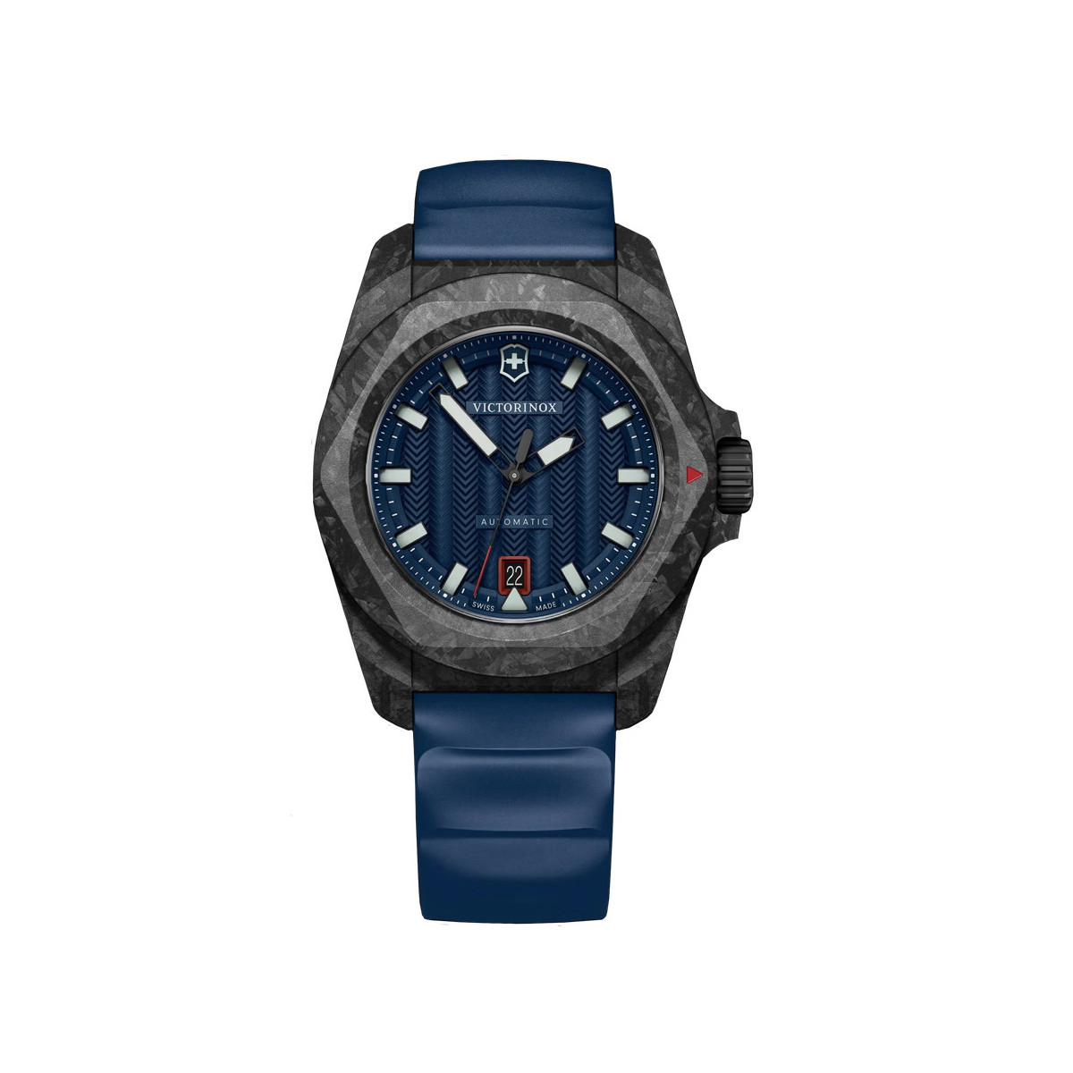 VICTORINOX INOX AZUL CARBON CON NAVAJA