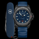 VICTORINOX INOX AZUL CARBON CON NAVAJA