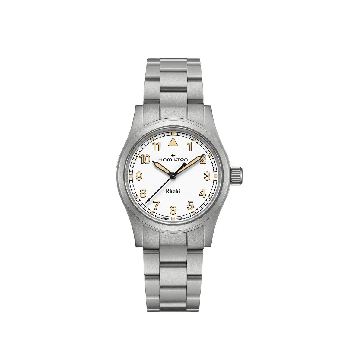 HAMILTON KHAKI FIELD BLANCO ACERO 38 MM