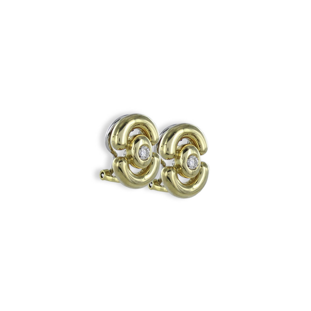 PENDIENTES DISEÑO CON DIAMANTE