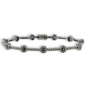 GOLD DIAMOND AND SAPPHIRE BRAZALET