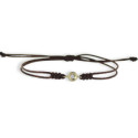 PULSERA MACRAME ORO AMARILLO DIAMANTE