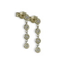 PENDIENTES LARGOS ORO CON DIAMANTES